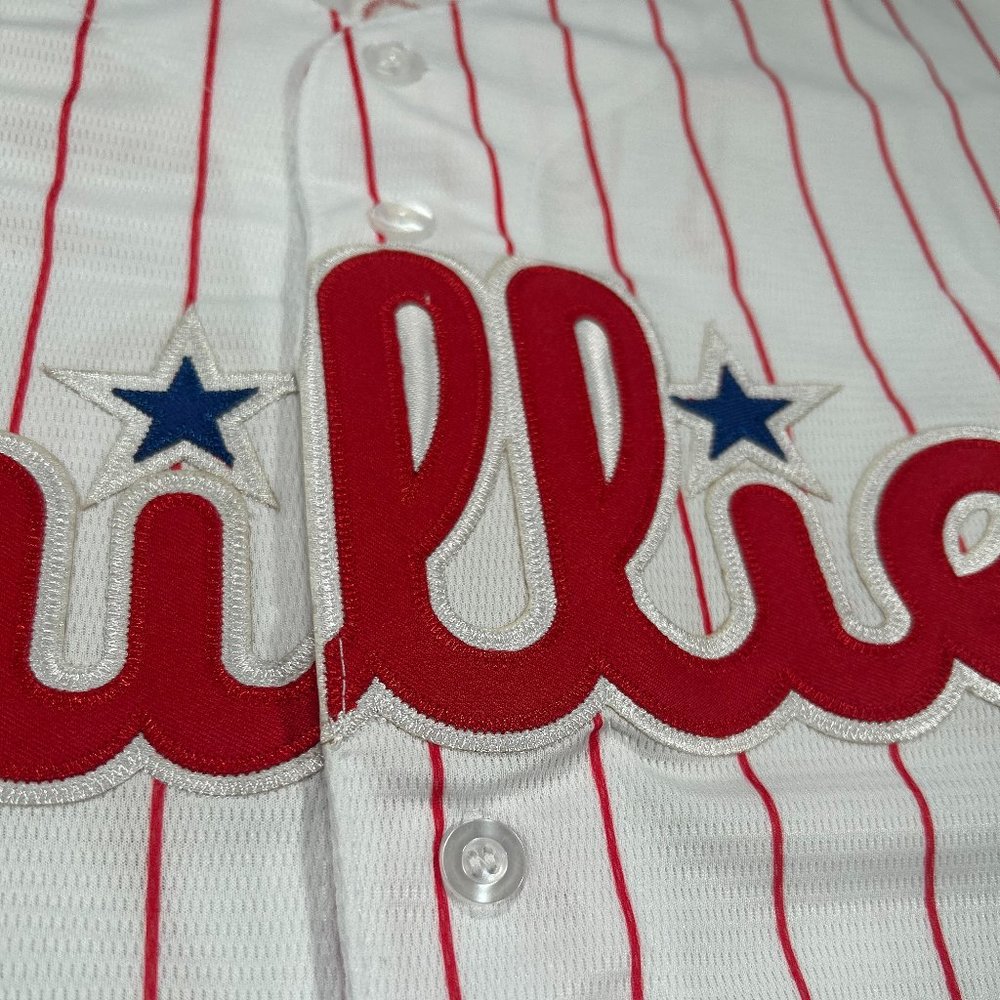 Bryce Harper #3 Philadelphia Phillies White Stitched Jersey Men's Sizes - Picture 6 of 7